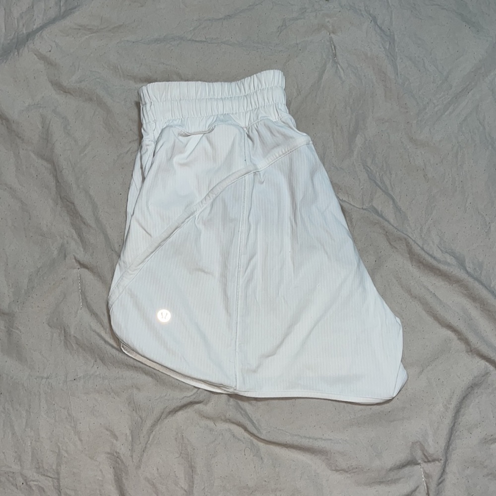 White Lululemon Track That Short *5"